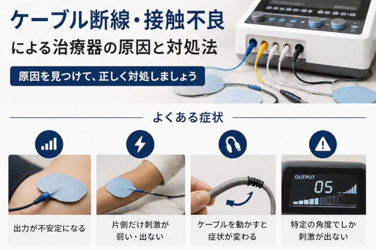物理療法器の断線　修理　相談・問い合わせ